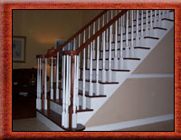 wood balustersstair and railing